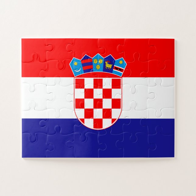 Puzzle Bandera de Croacia (Horizontal)