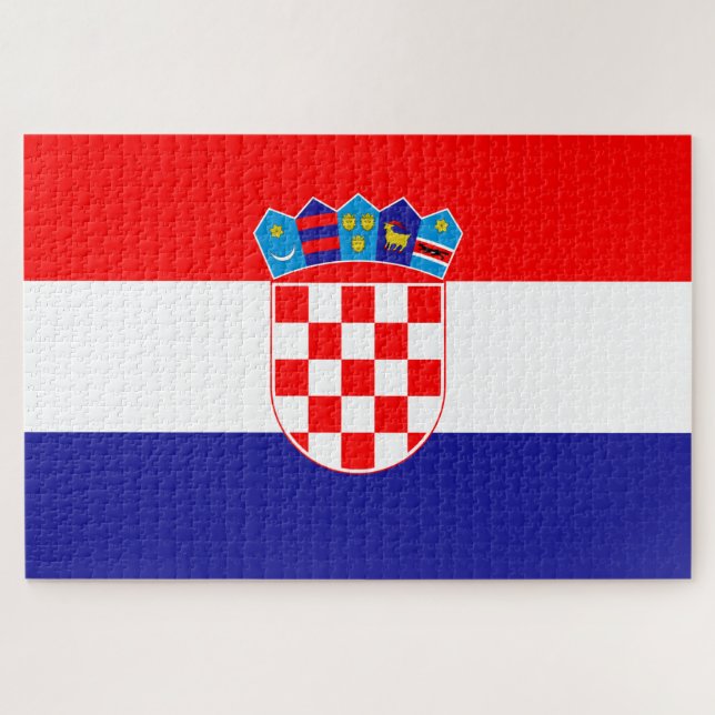 Puzzle Bandera de Croacia (Horizontal)