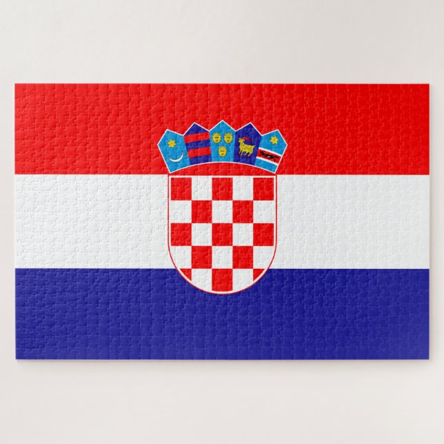 Puzzle Bandera de Croacia (Horizontal)