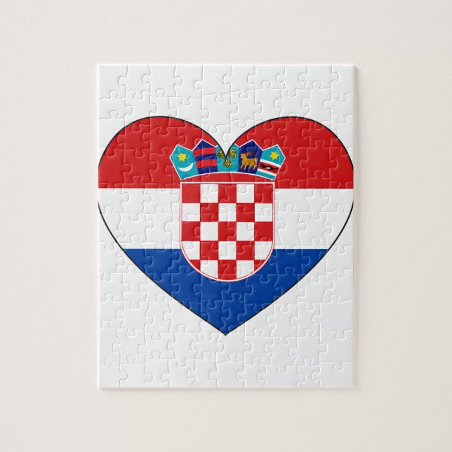 Puzzle Bandera de Croacia simple (Vertical)