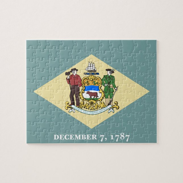 Puzzle Bandera de Delaware (Horizontal)