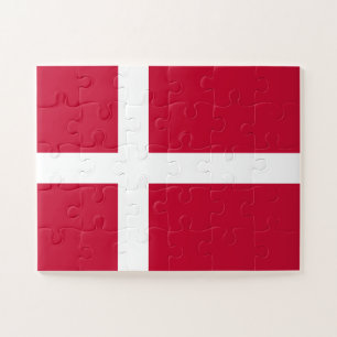 Puzzle Bandera de Dinamarca