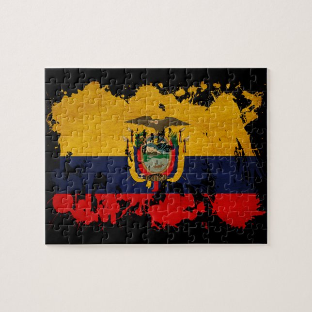 Puzzle Bandera de Ecuador (Horizontal)