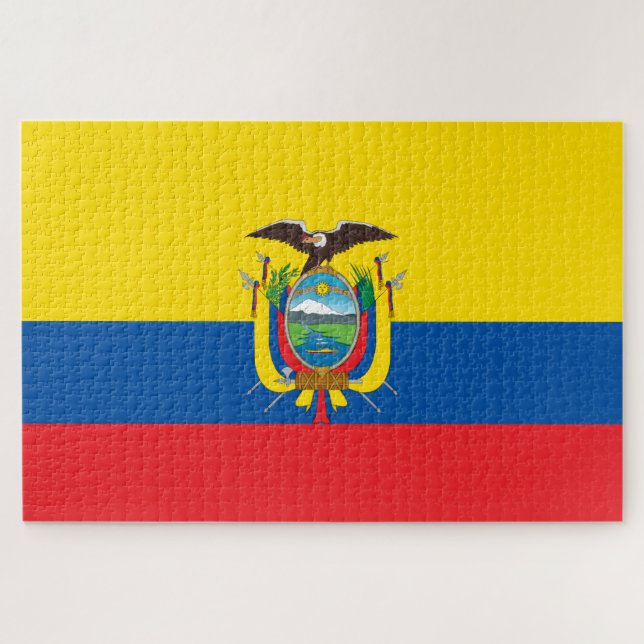 Puzzle Bandera de Ecuador (Horizontal)
