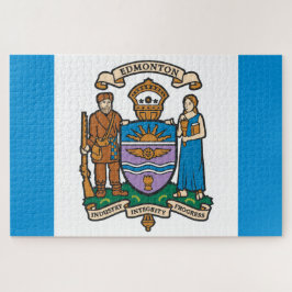 Puzzle Bandera de Edmonton (Alberta, Canadá)