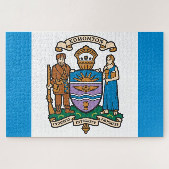 Puzzle Bandera de Edmonton (Alberta, Canadá) (Horizontal)