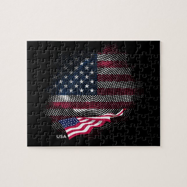 Puzzle bandera de EE. UU. (Horizontal)