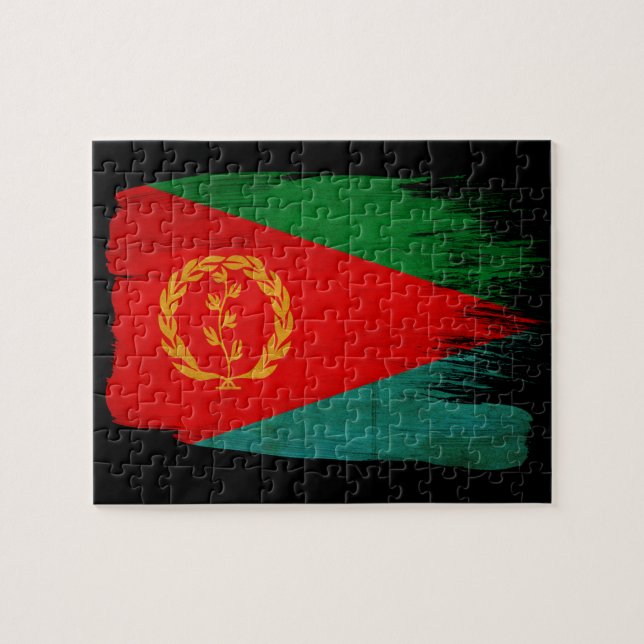Puzzle Bandera de Eritrea (Horizontal)