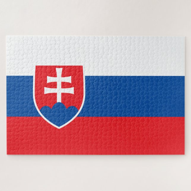 Puzzle Bandera de Eslovaquia (Horizontal)