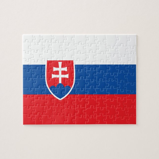 Puzzle Bandera de Eslovaquia (Horizontal)