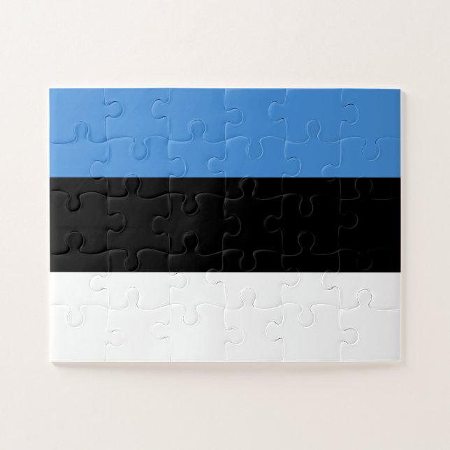 Puzzle Bandera de Estonia (Horizontal)