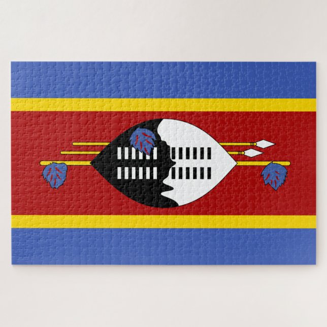 Puzzle Bandera de Eswatini (Swazilandia) (Horizontal)