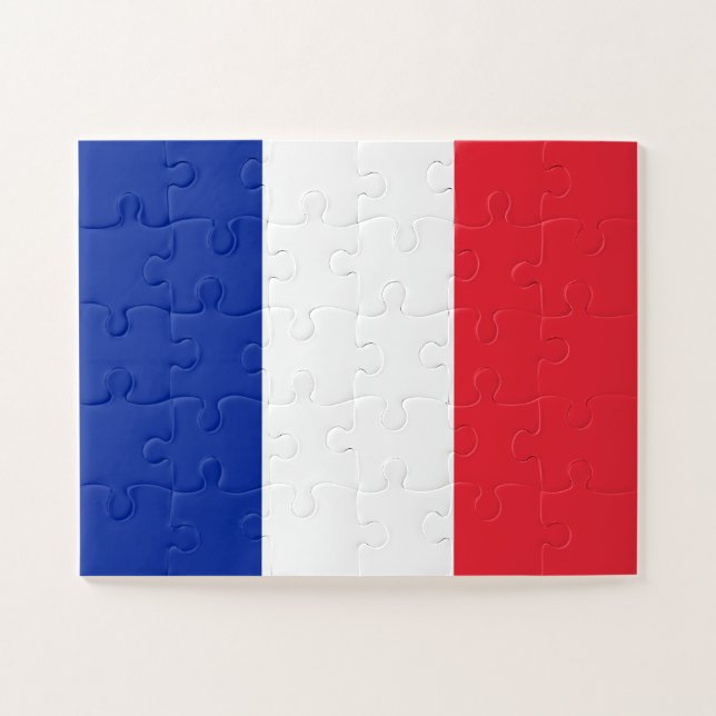 Puzzle Bandera de Francia (Horizontal)
