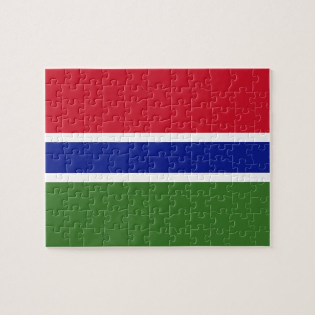 Puzzle Bandera de Gambia (Horizontal)