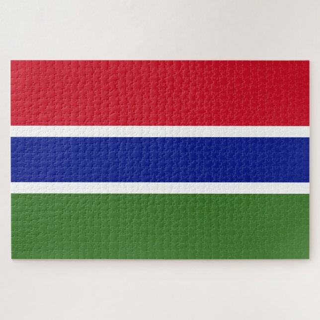 Puzzle Bandera de Gambia (Horizontal)