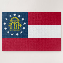 Puzzle Bandera de Georgia (Estado de los Estados Unidos)