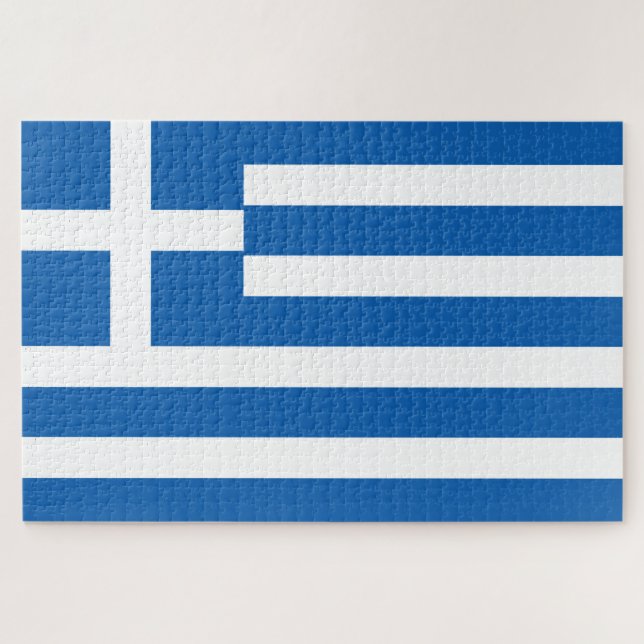 Puzzle Bandera de Grecia (Horizontal)