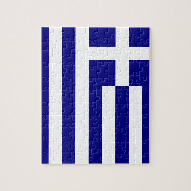 Puzzle Bandera de Grecia (Vertical)