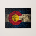 Puzzle Bandera de Grunge Colorado<br><div class="desc">Bandera de Grunge Colorado</div>