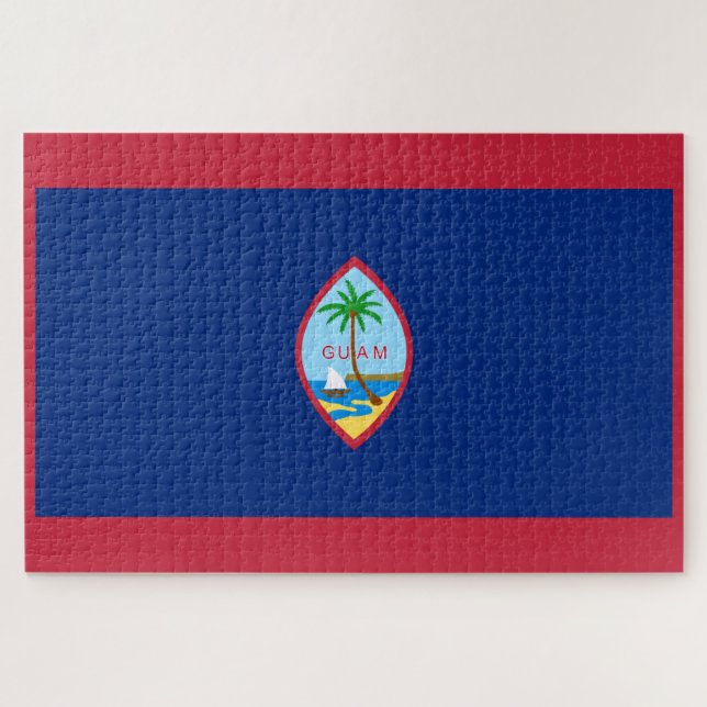 Puzzle Bandera de Guam (Horizontal)