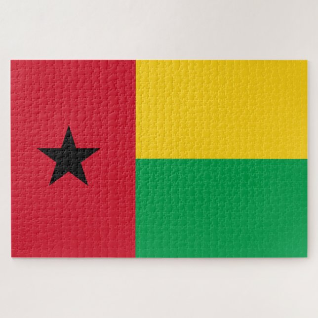 Puzzle Bandera de Guinea-Bissau (Horizontal)