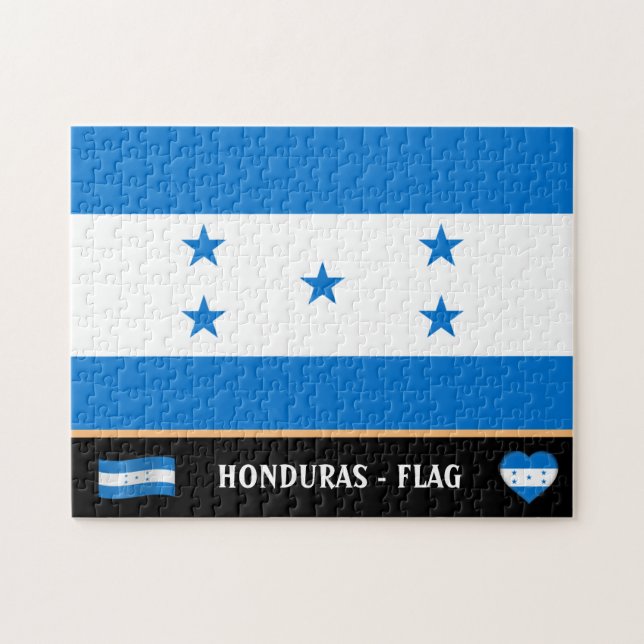 Puzzle Bandera de Honduras y Honduras país / Honduras (Horizontal)