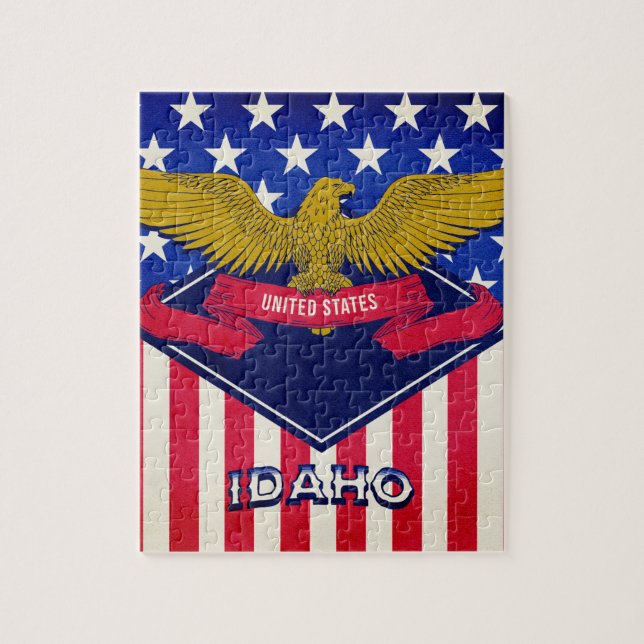 Puzzle Bandera de Idaho USA   (Vertical)