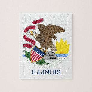 PUZZLE BANDERA DE ILLINOIS