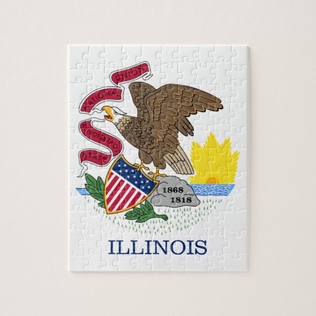 PUZZLE BANDERA DE ILLINOIS (Vertical)