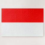 Puzzle Bandera de Indonesia (Indonesia)<br><div class="desc">Este diseño presenta la bandera nacional de Indonesia, que es un país insular en el sudeste de Asia y Oceanía, entre los océanos Índico y Pacífico. Actualmente es el décimo cuarto país más grande del mundo por área terrestre, y alberga a casi 300 millones de personas, lo que lo convierte...</div>