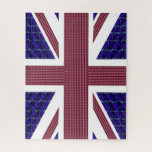 Puzzle Bandera de Inglaterra, Bandera de Gran Bretaña<br><div class="desc">Bandera de Inglaterra,  rompecabezas de la Bandera de Gran Bretaña La bandera está hecha con imágenes de piedras preciosas: el fondo azul son zafiros azules en forma rectangular. Las rayas rojas son de forma rectangular Rubies. Las estrellas son diamantes.</div>