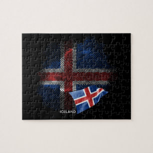 Puzzle bandera de Islandia