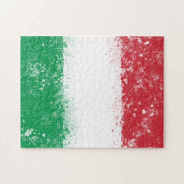 Puzzle Bandera de Italia (Horizontal)