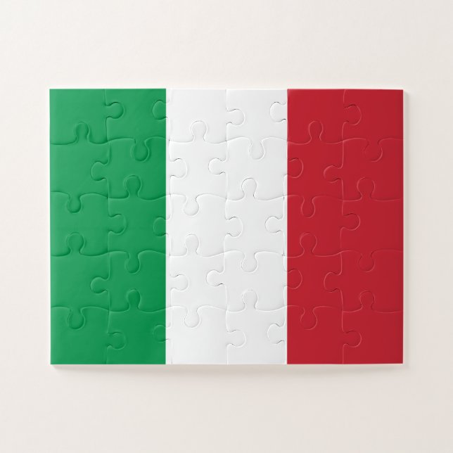 Puzzle Bandera de Italia (Horizontal)
