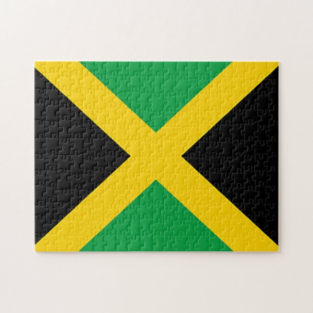 Puzzle Bandera de Jamaica (Horizontal)