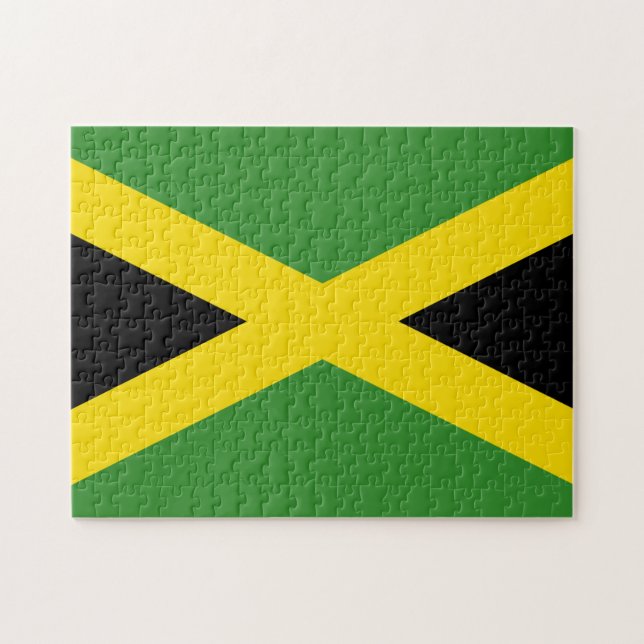 Puzzle Bandera de Jamaica (Horizontal)