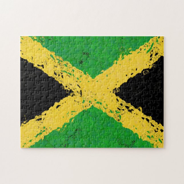 PUZZLE BANDERA DE JAMAICA (Horizontal)