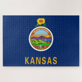Puzzle Bandera de Kansas