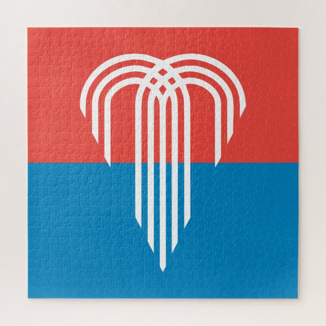 Puzzle Bandera de Kansas City (Missouri) (Vertical)