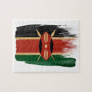 Puzzle Bandera de Kenia