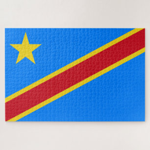 Puzzle Bandera de la RDC (República Democrática del Congo
