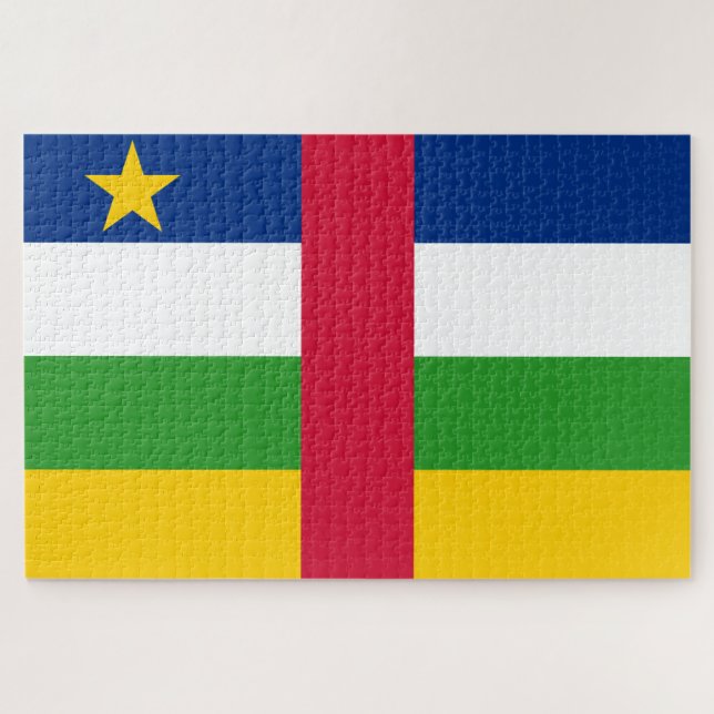 Puzzle Bandera de la República Centroafricana (Horizontal)