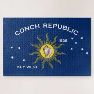 Puzzle Bandera de la República de Conch Key West Florida