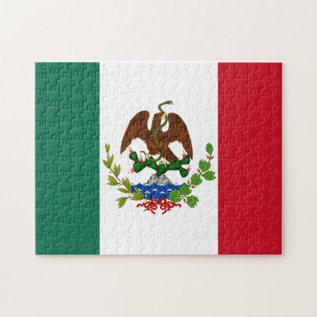 Puzzle Bandera de la República Mexicana 1835, Mexicanos L (Horizontal)
