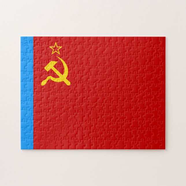 Puzzle Bandera de la Rusia Soviética, URSS, CCCP, Comunis (Horizontal)