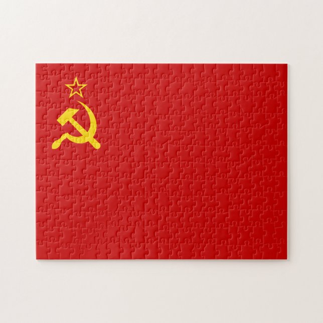 Puzzle Bandera de la Unión Soviética, URSS, CCCP, Comunis (Horizontal)