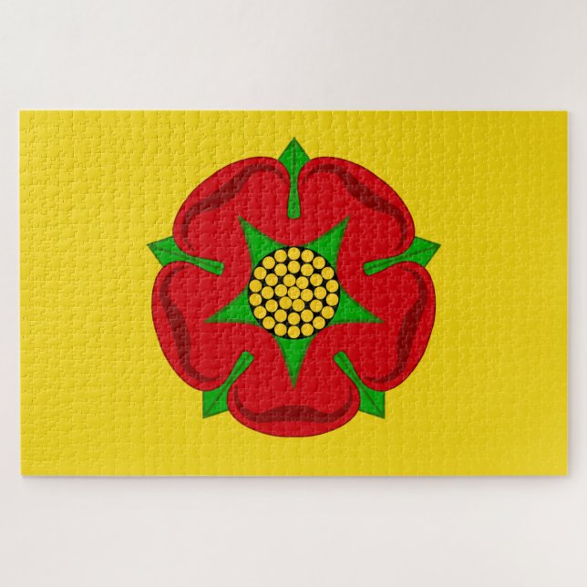 Puzzle Bandera de Lancashire (Horizontal)