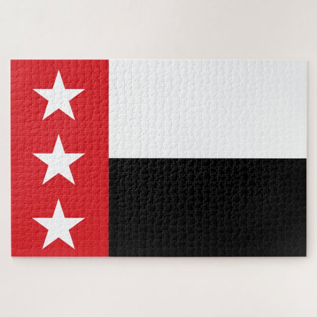 Puzzle Bandera de Laredo (Texas) (Horizontal)