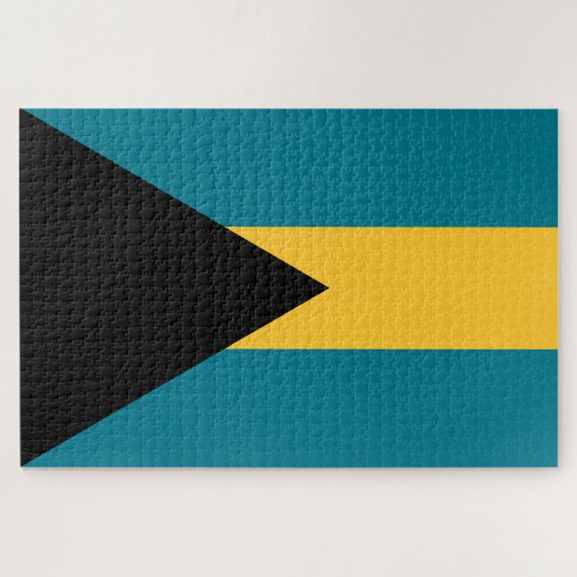 Puzzle Bandera de las Bahamas (Horizontal)