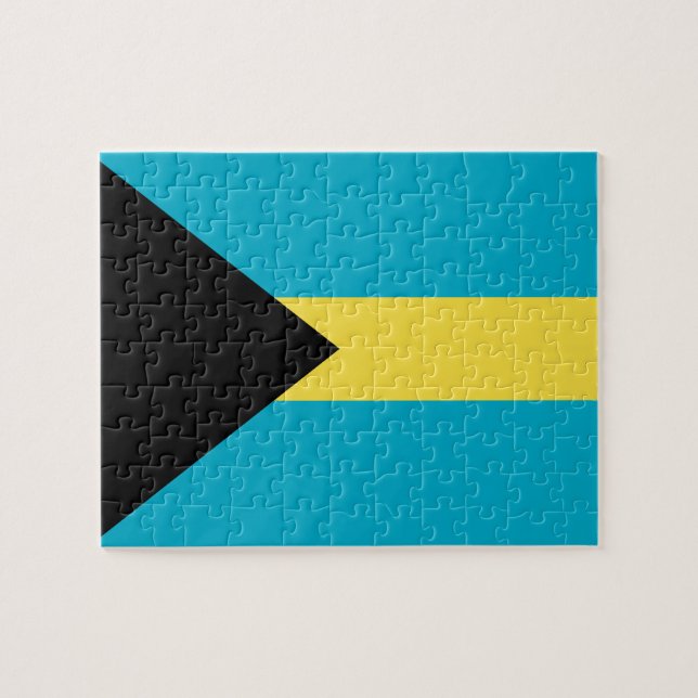 Puzzle Bandera de las Bahamas (Horizontal)